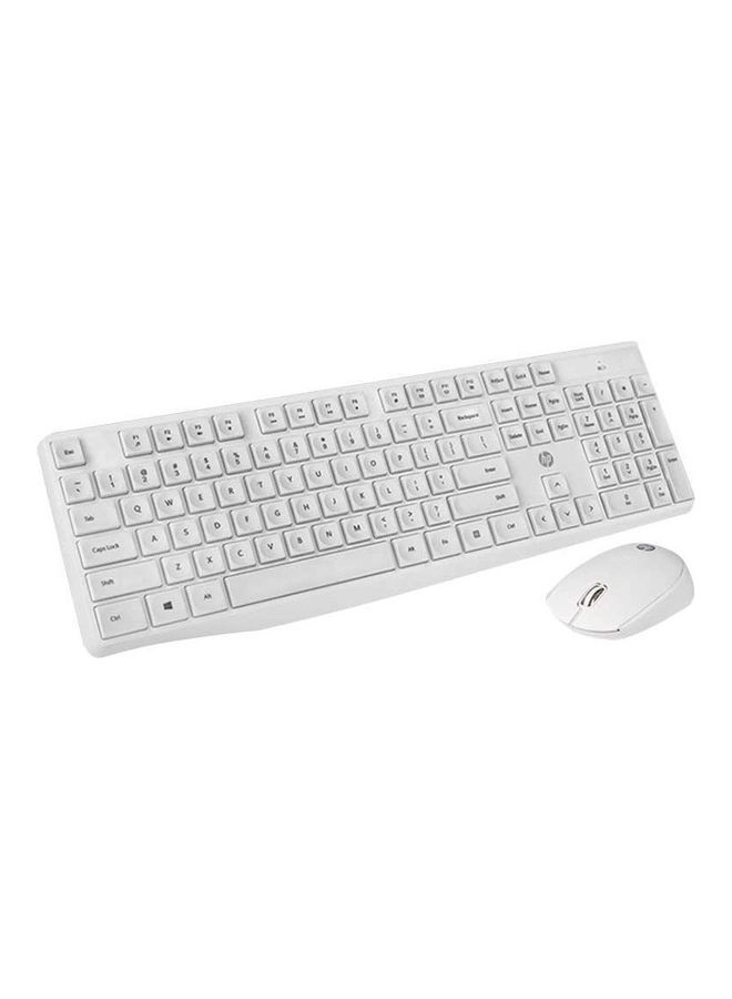 HP Keyboard - Wireless White + Mouse