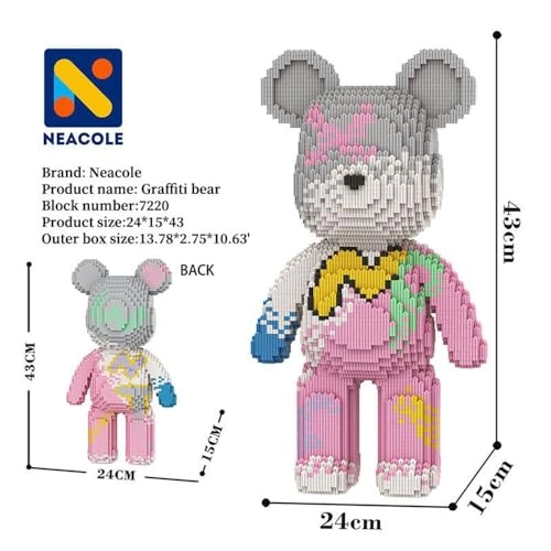 Bear Building Blocks - Graffiti bear 7220 pcs