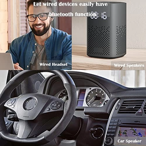 Bluetooth Receiver - Bluetooth 5.2 TYPE-C charging port Built-in high-capacity battery