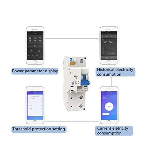 Smart WiFi Circuit Breaker Switch - 1/2P 10-100A 220V