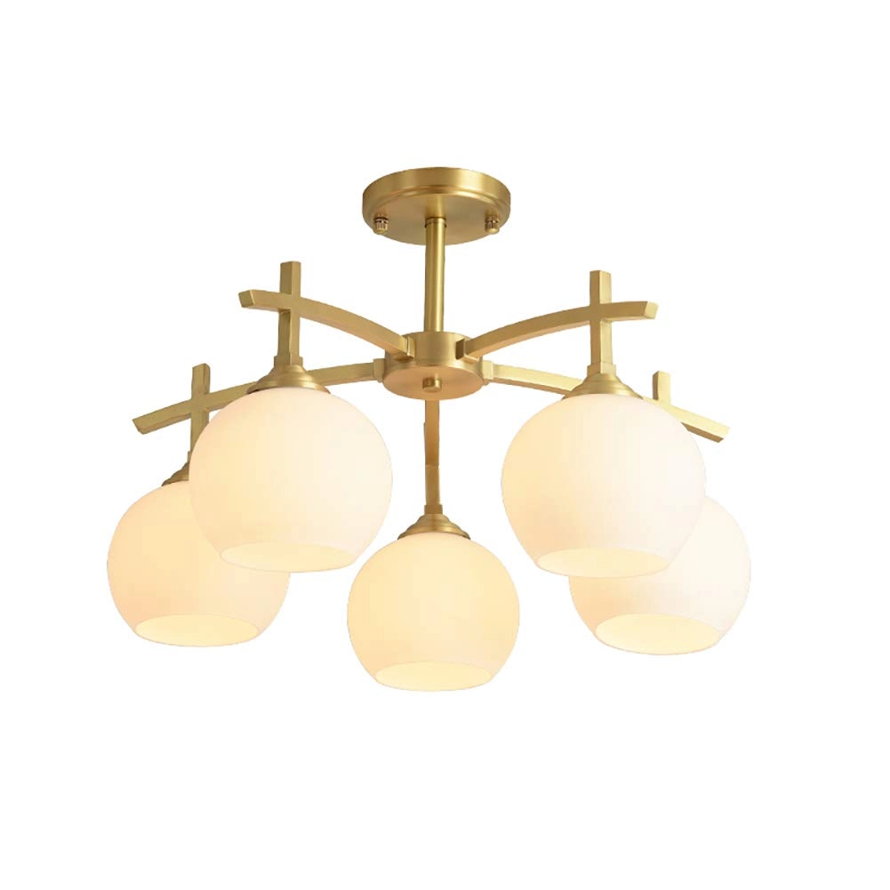 E27 American Style Chandelier - Copper 6