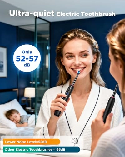 Y05U - 8 Toothbrush Heads 90 Days Battery Life 5 Brushing Modes