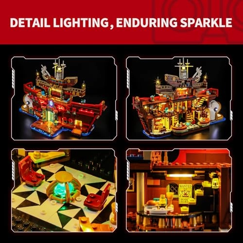 2.0 Light Kit for LEGO  ONE Piece The Baratie Floating Restaurant 75640