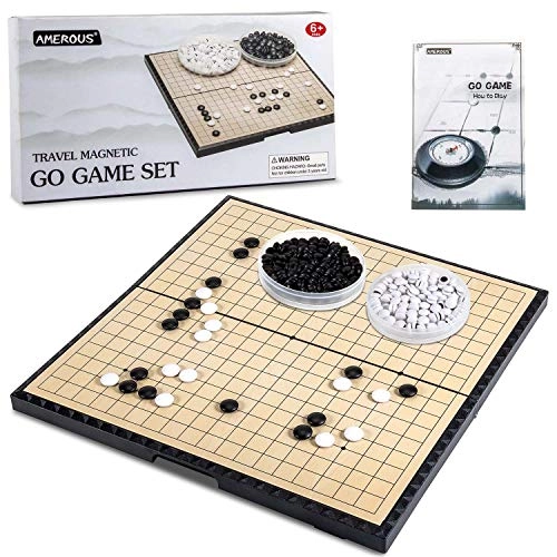 Magnetic Go Game Set - Travel Foldable 19 x 19