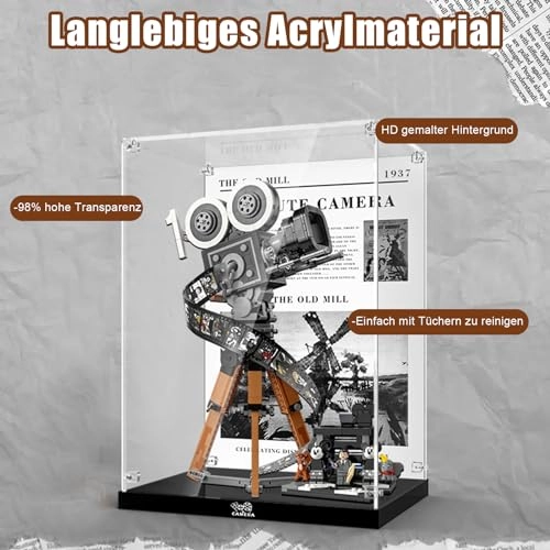 Acrylic Camera Display Case for LEGO 43230 Disney Camera - Acrylic Disney
