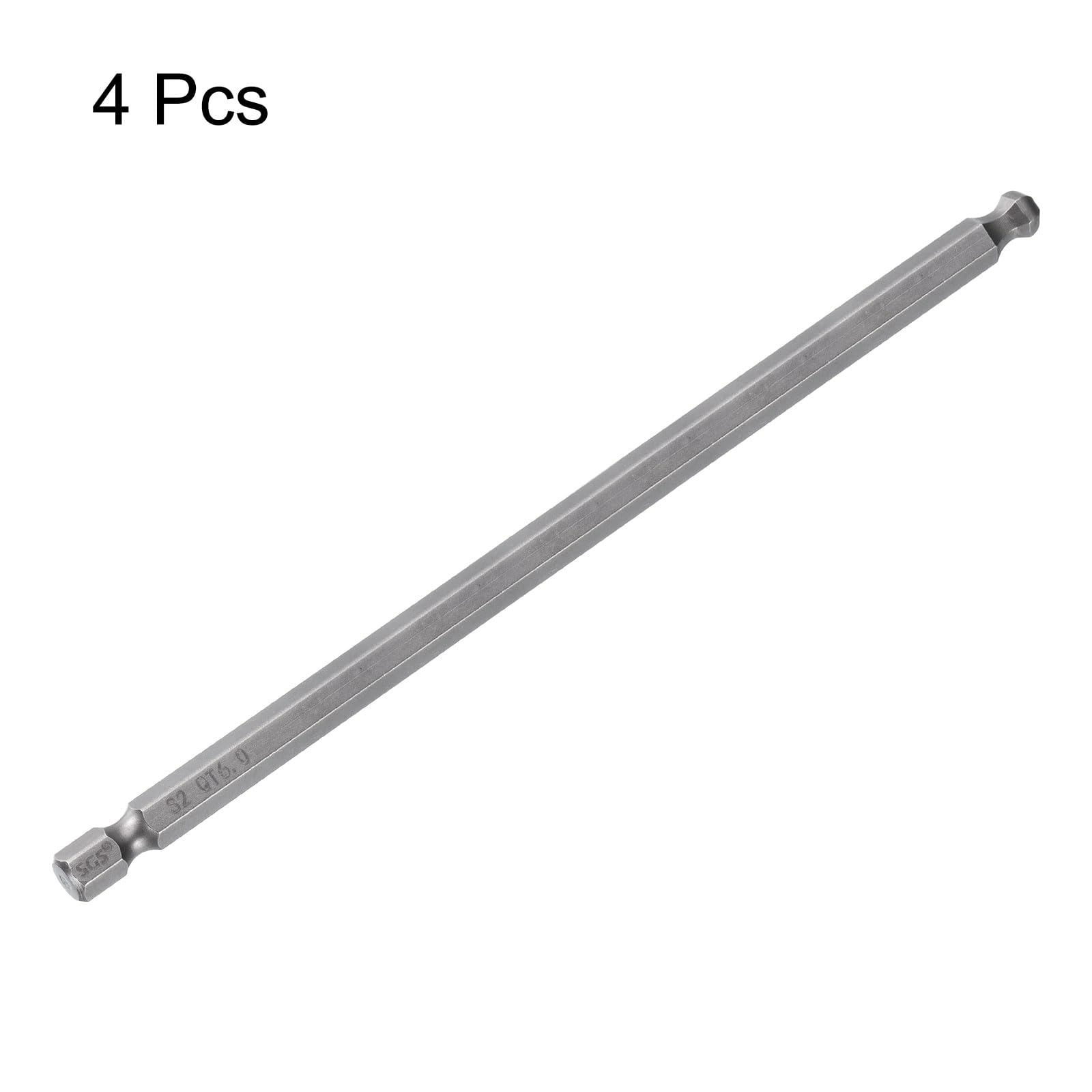 Ball End Hex Screwdriver Bit - 4pcs 150mm