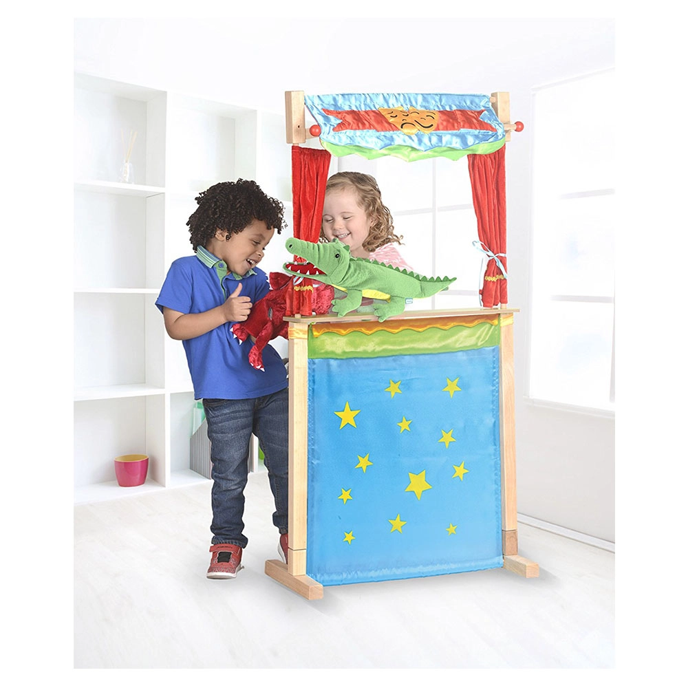 Hand Puppet Crocodile - Green 26 x 50 cm