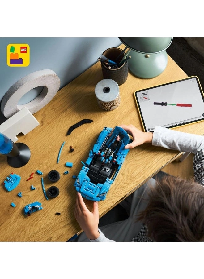 Technic Chevrolet Corvette Stingray (42217) - Blue Race Car Moving 8-Cylinder Engine