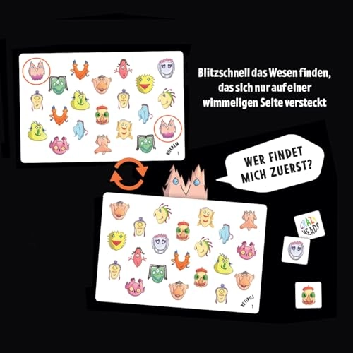 Crazy Heads: Das wimmelige Such-Duell auf Karten