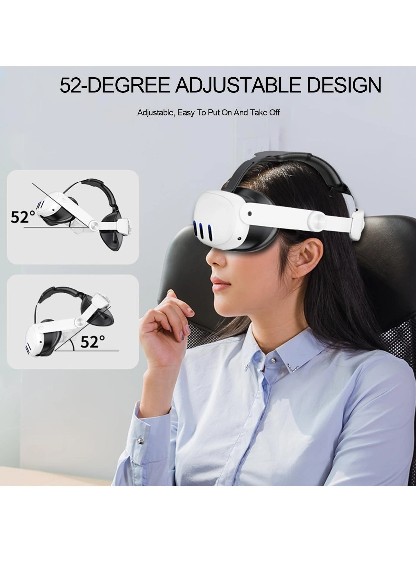Head Strap - Oculus Quest 3 3-in-1 Adjustable Halo Headband