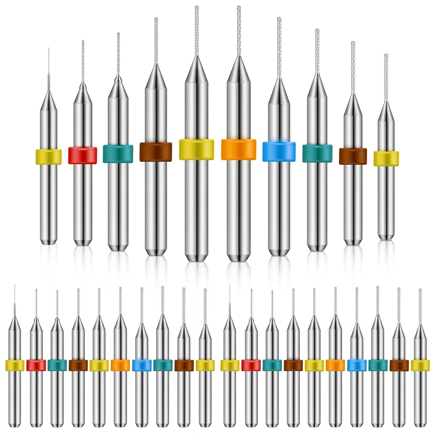 Micro Drill Bits Set - tungsten steel 30 pieces 0.3-1.2 mm