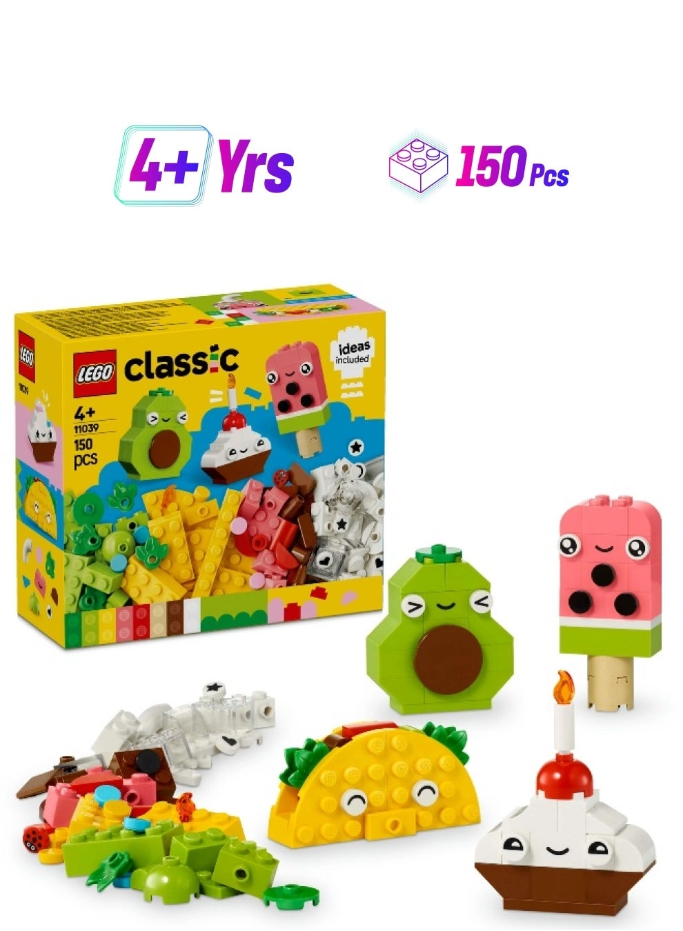 LEGO Classic Creative Food Friends (11039) - multicolor 4+