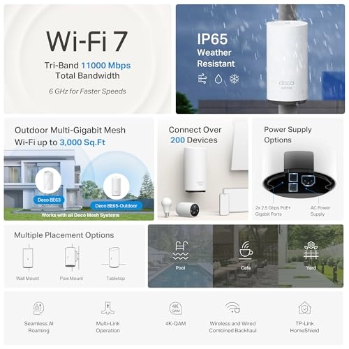 Deco BE65-Outdoor - Wi-Fi 7 1-Pack