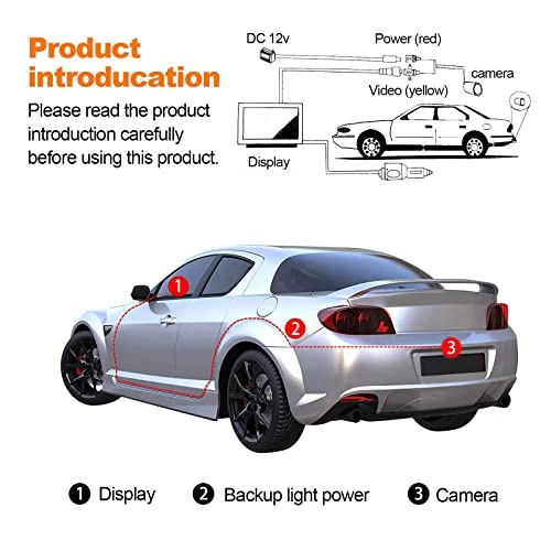 Reversing Backup/Front View Camera - Enhanced night vision RCA