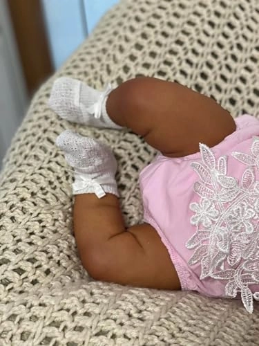 Reborn Baby Doll - 19 Inch Silicone Dark Skin Ages 3+