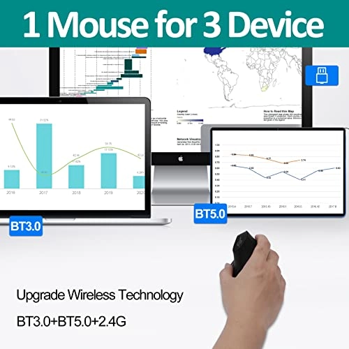 Ergonomic Vertical Mouse - Wireless