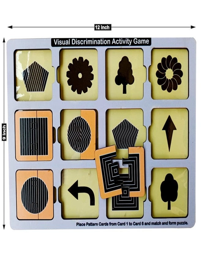 Wooden Visual Discrimination Activity Game - 3 years+