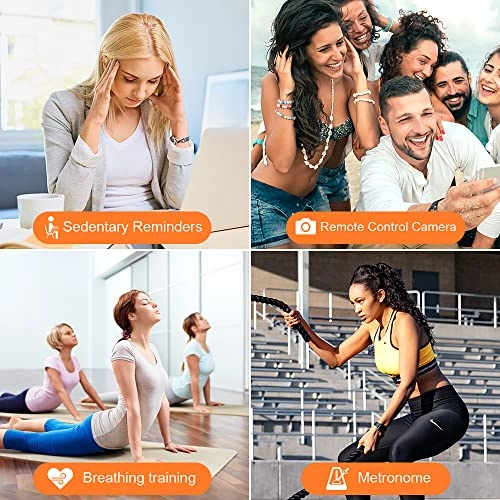 Fitness Tracker - Heart Rate Monitor Sleep Monitor 3ATM Waterproof