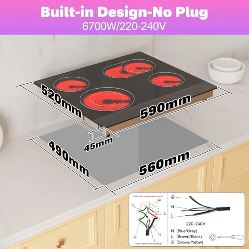 GVUK-EU46T1-1R Ceramic hob