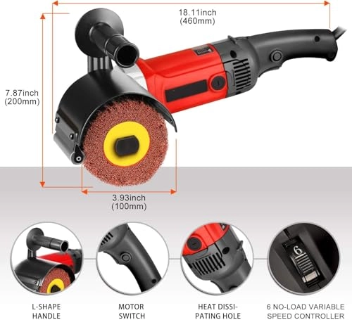 Multifunctional Six Gears Adjustable Speed Car Electric Polisher - 980W