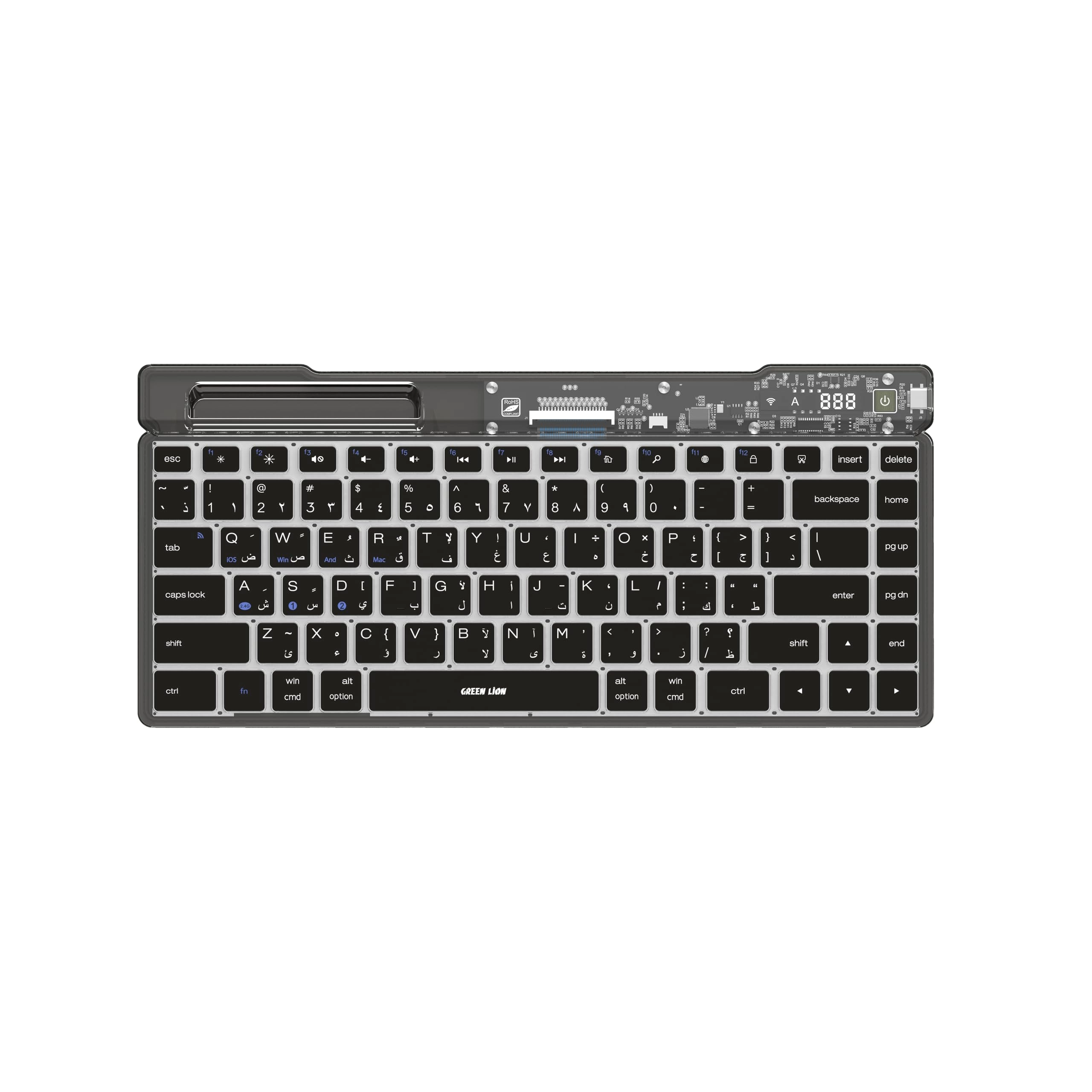 Transparent Keyboard - EN/AR Wireless
