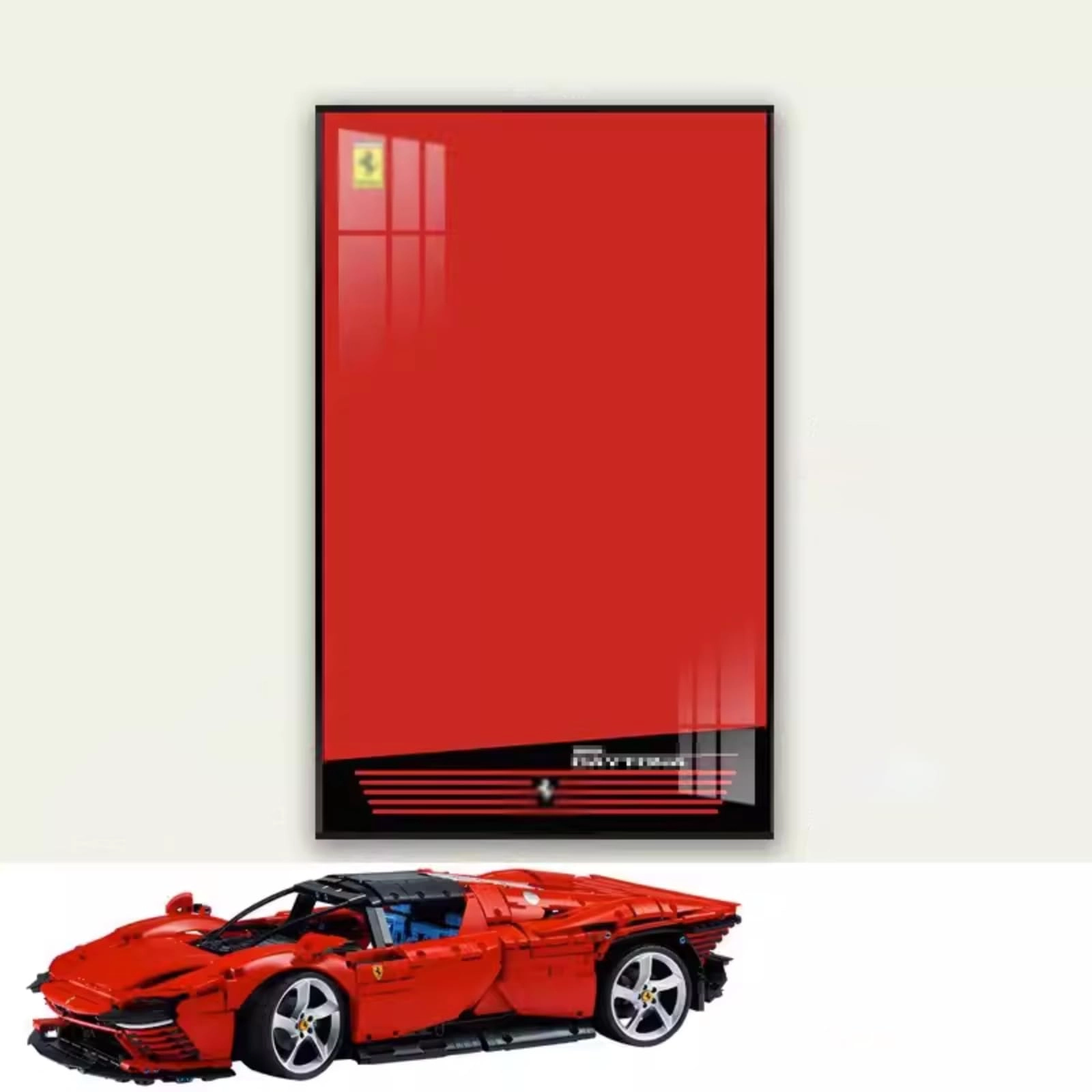 Figures Display Wall Mount - Acrylic for LEGO Ferrarri S-P-3 42143