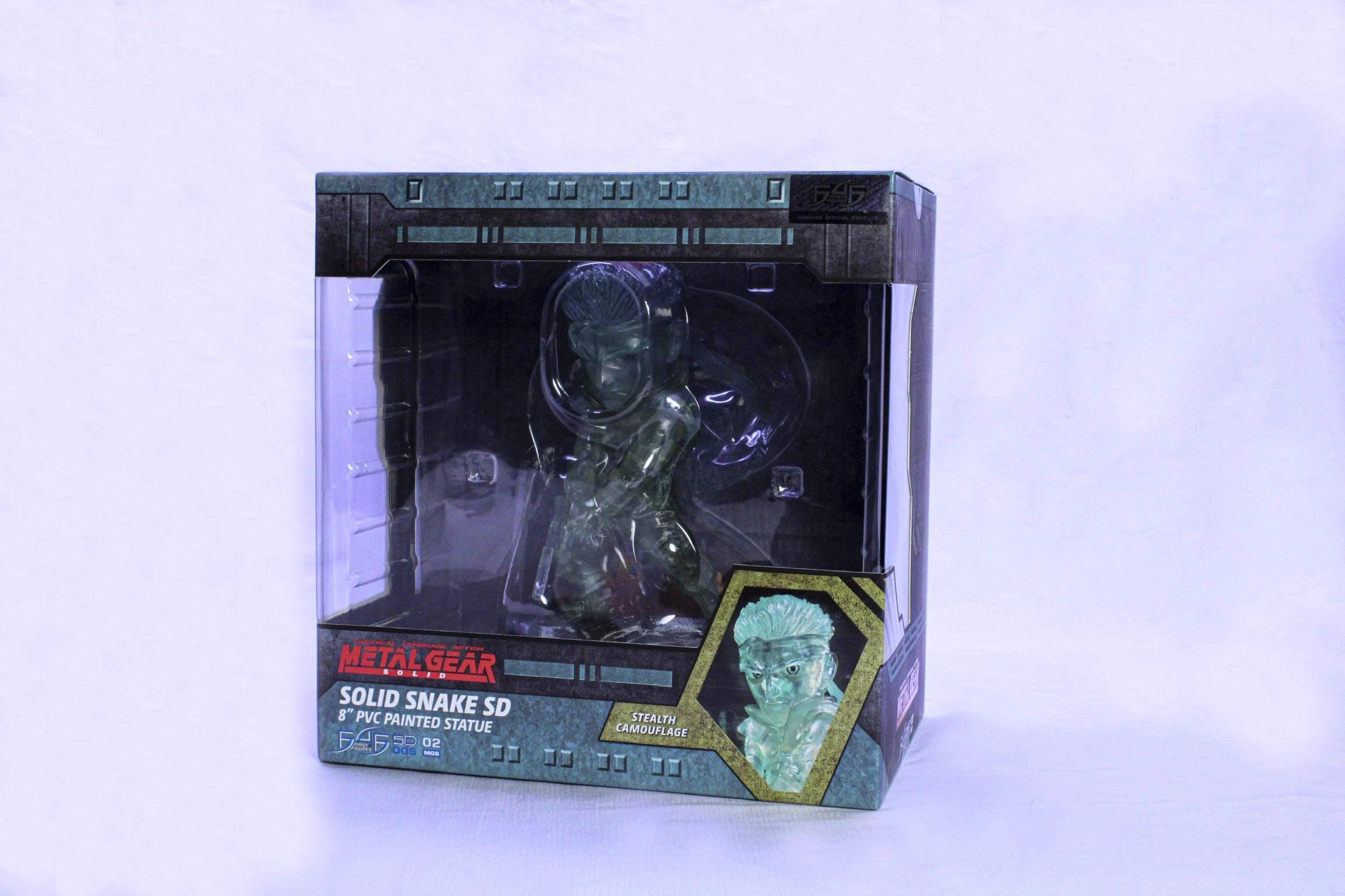 First 4 Figures Solid Snake SD - Metal Gear Solid - 8" PVC Painted Stealth Camouflage