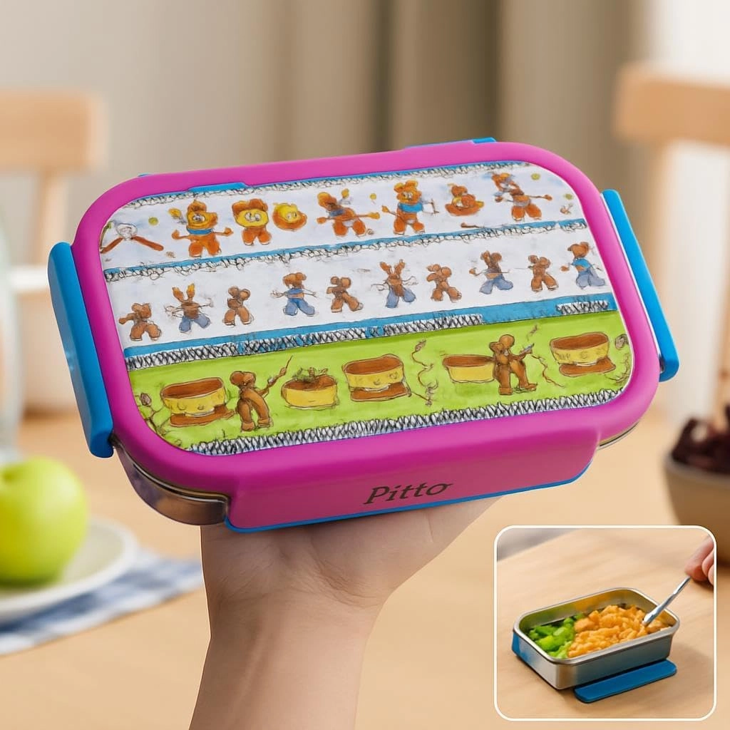 Insulated Stainless Steel Lunch Box - Assorted Colors