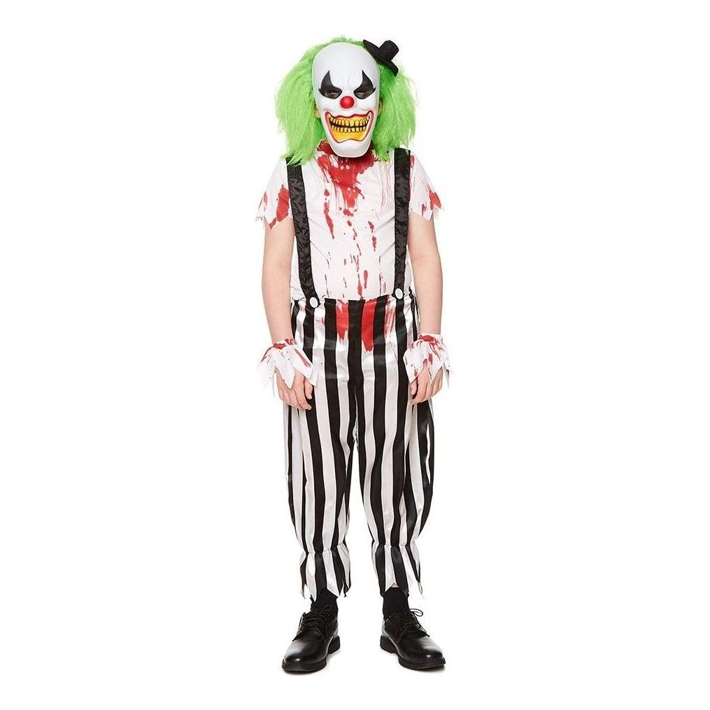 MAD TOYS Evil Clown Costume - Kids 9-10 Years