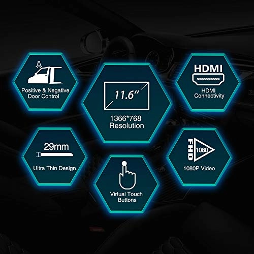 Car Overhead Roof Mounted Monitor - 11.6 Inches