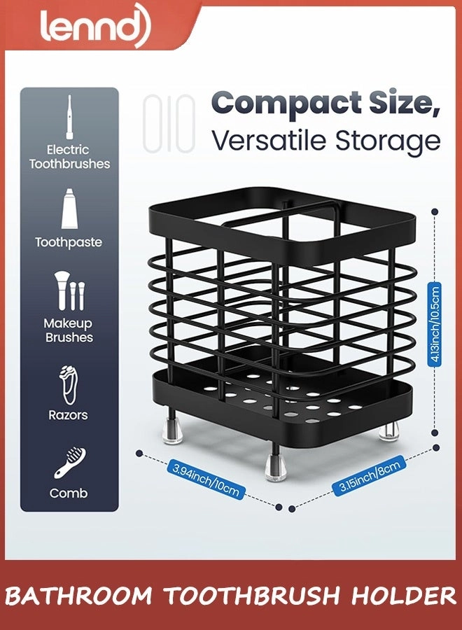 Toothbrush Holder - Wall Mounted and Countertop 2 Slots