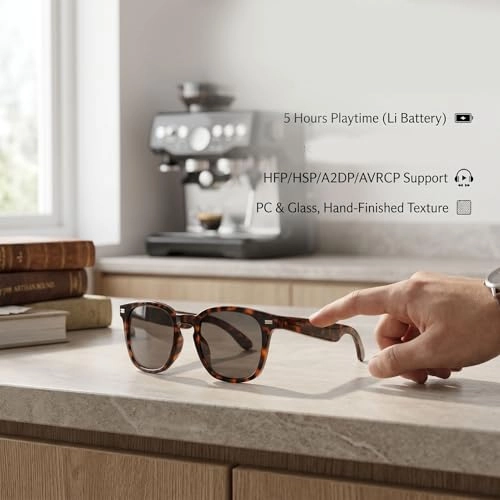 Smart Audio Glasses - BT 5.4 Dual Mics Open Ear