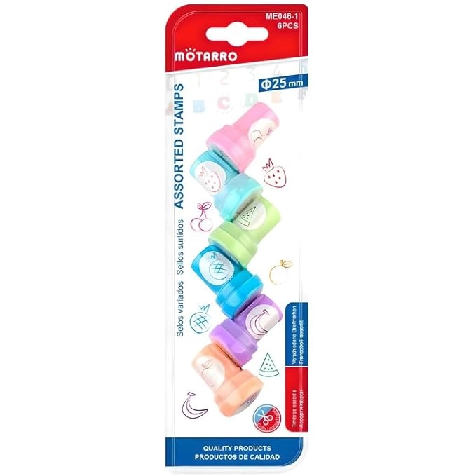 FITTO Assorted Fruits Stamps - 6 Pieces