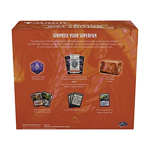 Adventures in The Forgotten Realms - 10 Draft Boosters 1 Collector Booster Gift Bundle