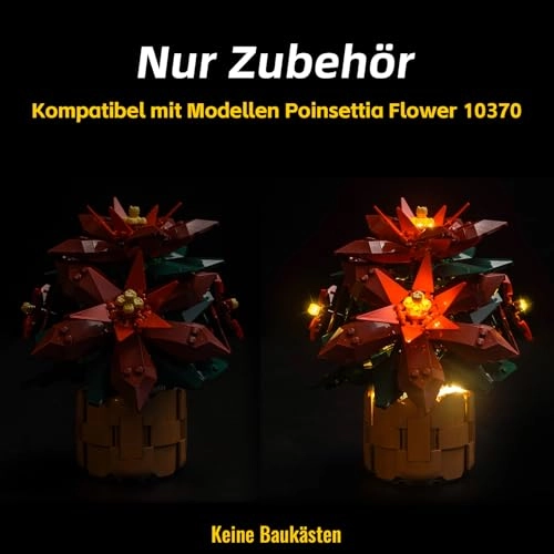 LED Light Set - Compatible with 10370 Poinsettia USB Battery