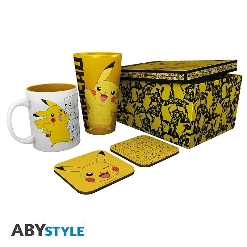 ABYstyle Pokemon Pint Glass + Pokemon Mug + Pokemon Coaster - 2 pcs