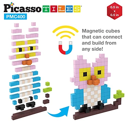 Pixel Magnetic Puzzle Cube STEM - 6 years and up 400 pieces