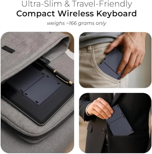 Foldable Bluetooth Keyboard - EN/AR Wireless