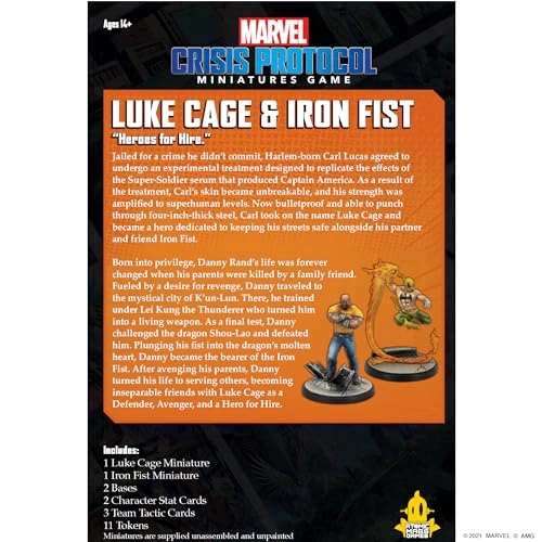 Marvel Crisis Protocol: Luke Cage and Iron Fist - Miniatures Game