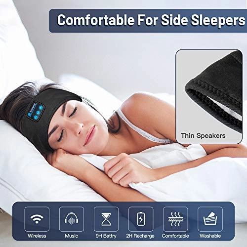 Sleep Headphones - Wireless Bluetooth 5.0 Ultra-Thin HD