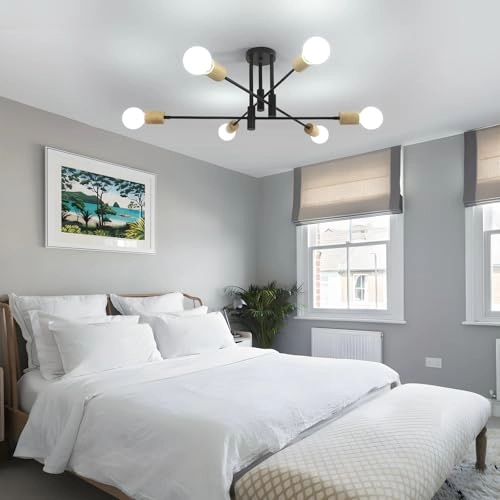 Industrial Chandelier - 6 Lights E27 72 cm