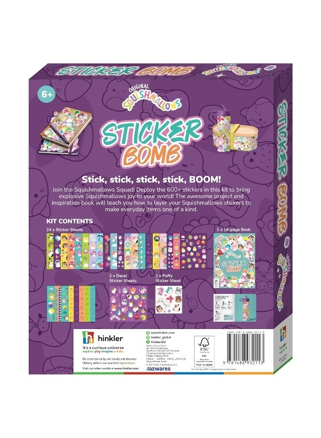 Kaleidoscope Sticker Bomb Squishmallows Sticker Book
