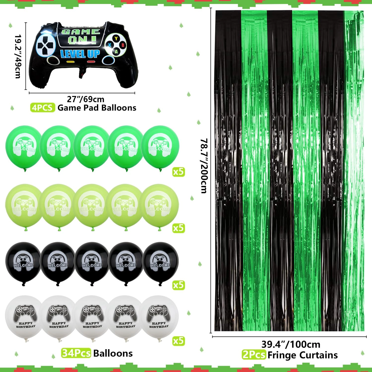 Video Game Party Supplies - 20 Birthday Kit