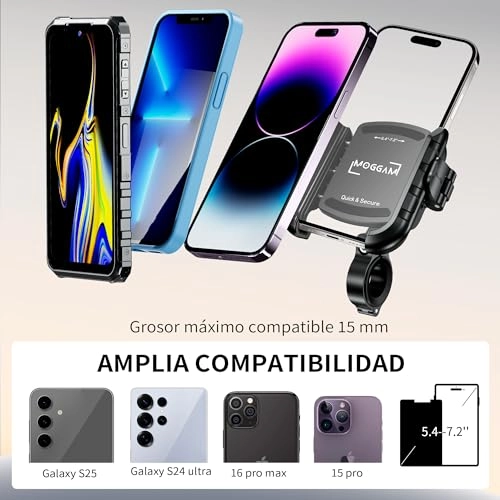 Motorcycle Phone Holder - 360 Rotation Aluminium Body