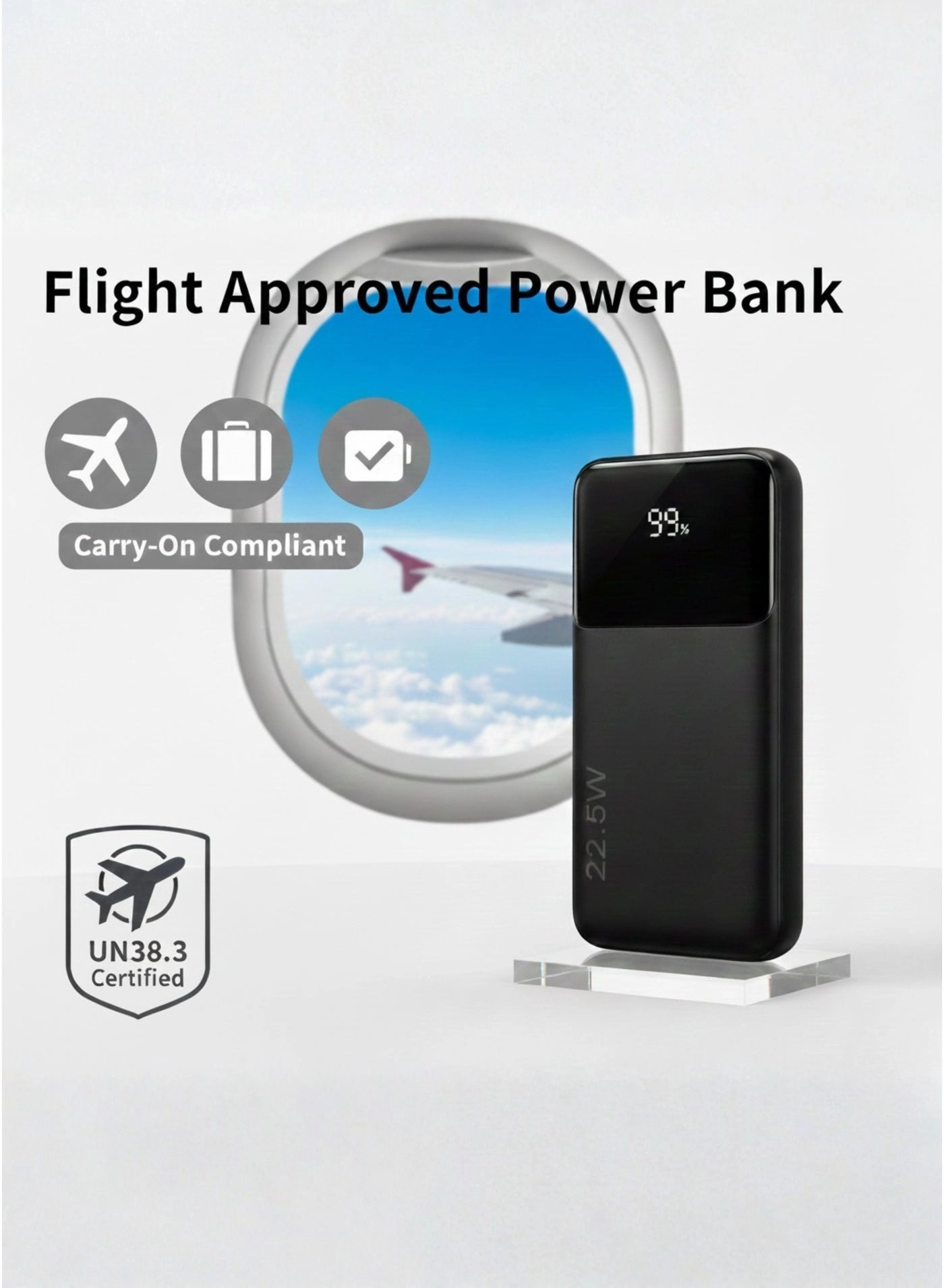 N17 - 10000mAh 22.5W Fast charging 2 USB 1 Type-C