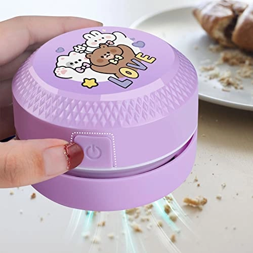 Mini Vacuum - Cordless 360-degree Rotatable 8.6x8.6x13.1cm