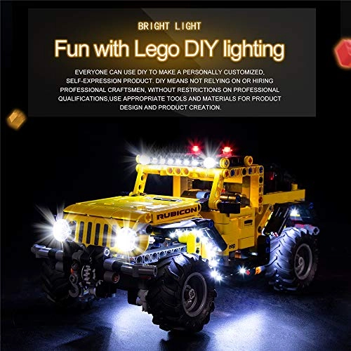 LED Light Kit for LEGO Technic Jeep Wrangler 42122