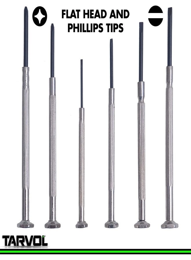 Precision Screwdriver - Slotted and Phillips Screwdriver Set (6 Pcs)