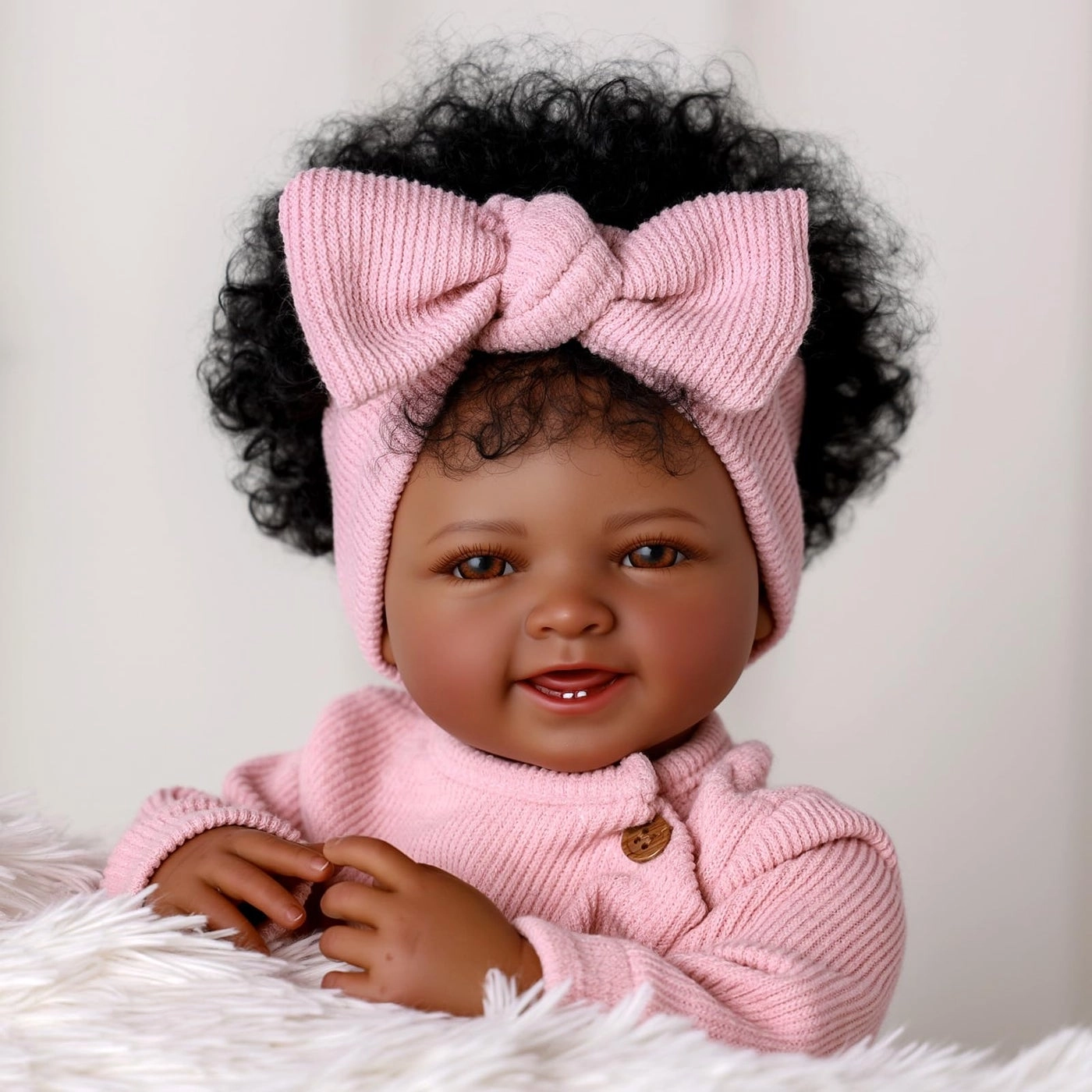 Reborn Baby Doll - 17Inch BabySoft Body Curls