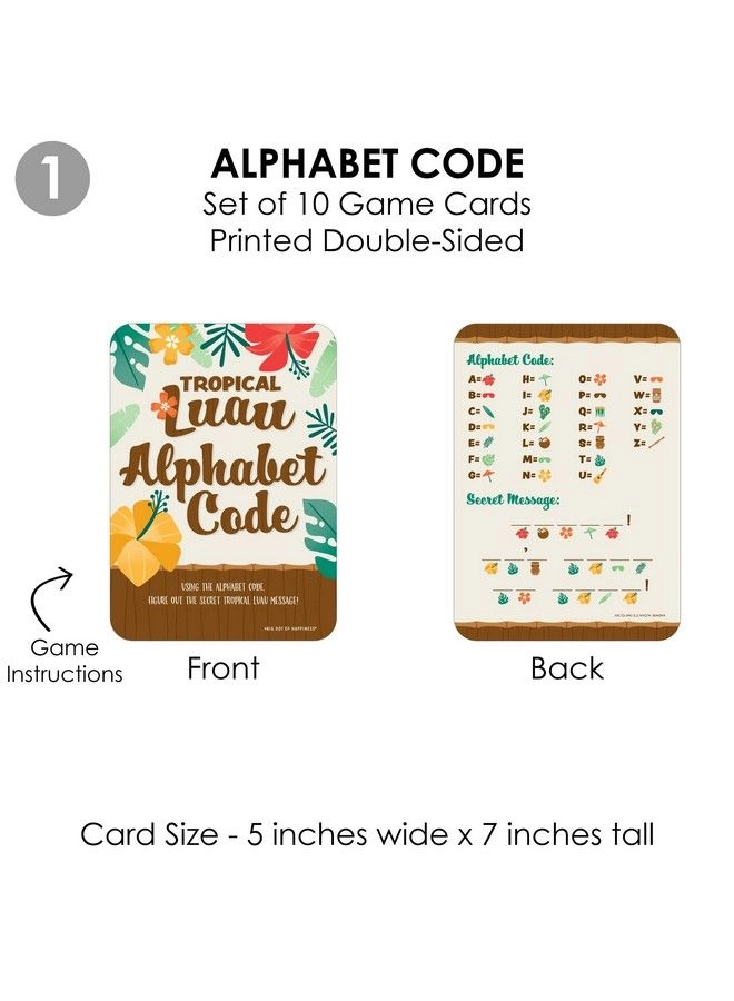 Tropical Luau 4 - Hawaiian Beach 10 Cards Each Bundle
